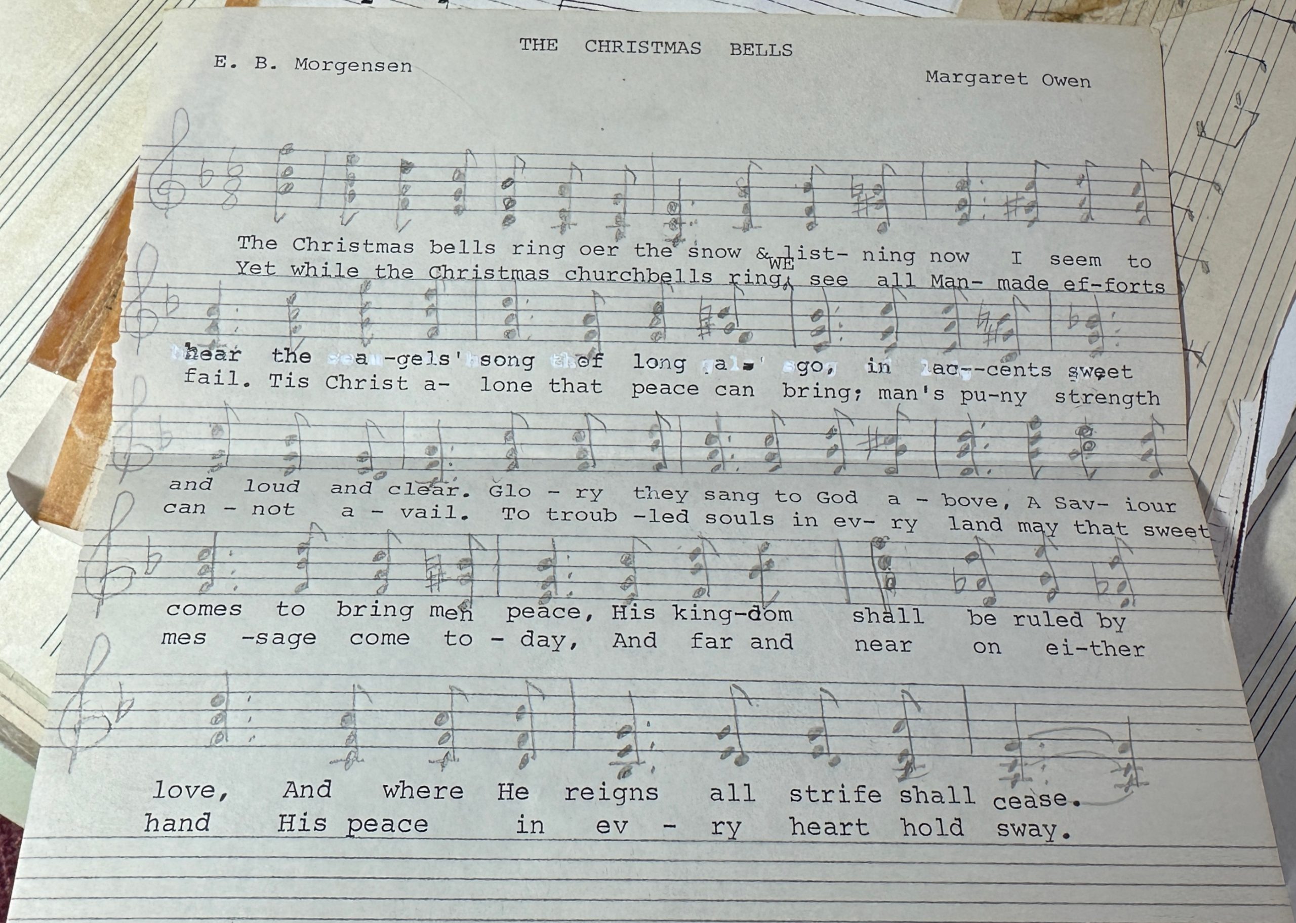 The Christmas Bells Manuscript